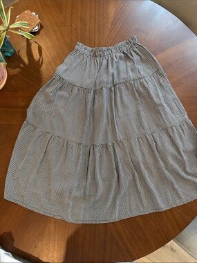 Sotela Jade Gingham Tencel Skirt